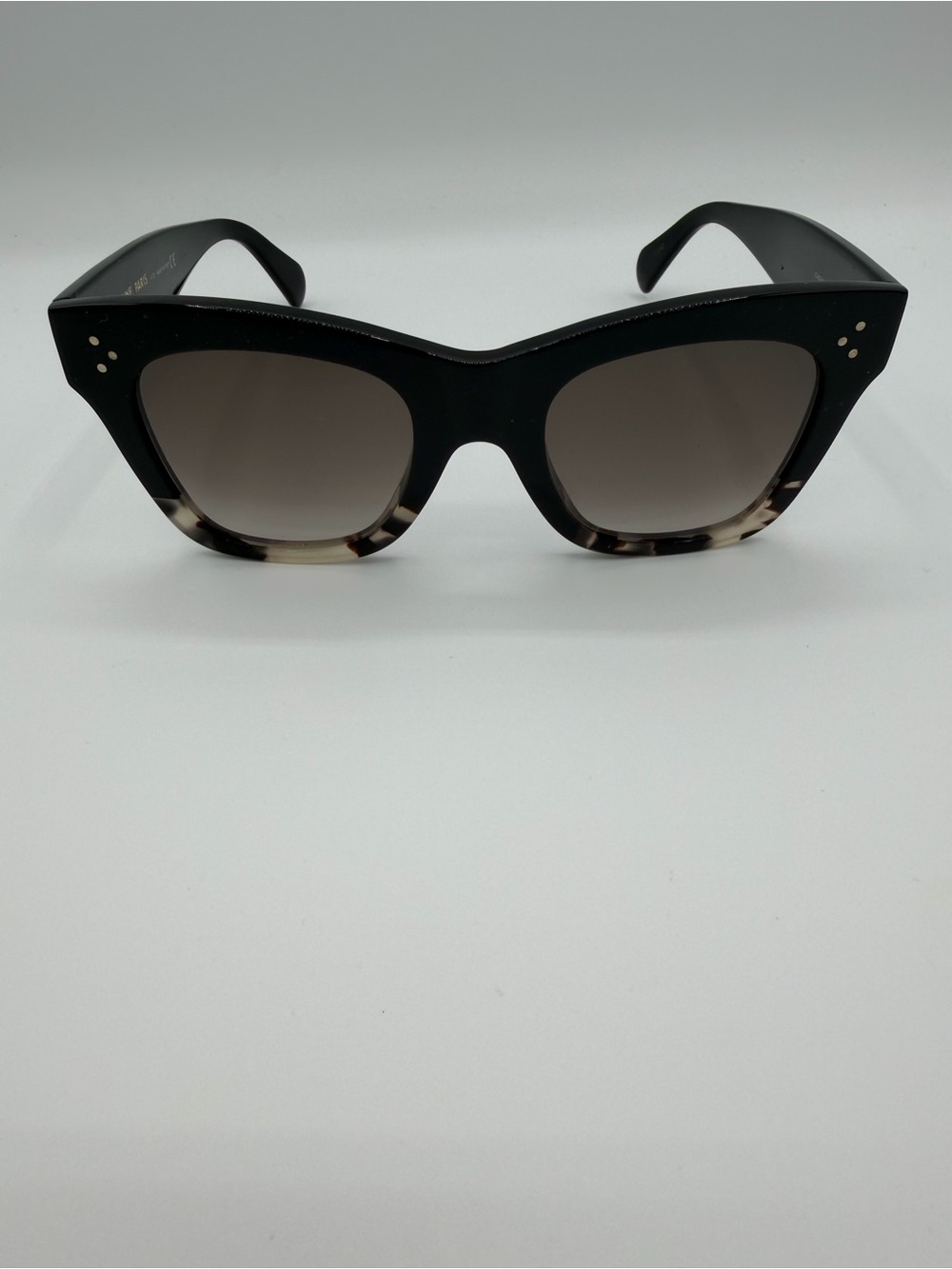 Celine CL4004IN Black Tortoise Oversized Cat Eye Sunglasses - Picture 2 of 6